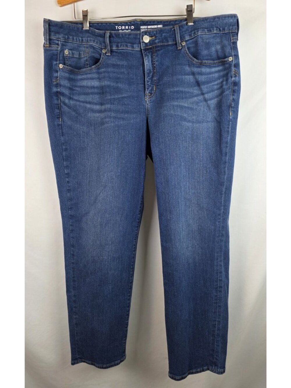 Torrid Women's Jeans Plus Size 22T Perfect Boyfriend Ankle Vintage Stretch Denim